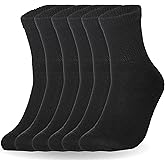 Special Essentials Diabetic Socks for Men & Women – 6 Pairs of Non-Binding Moisture-Wicking Neuropathy Socks – Ankle Length