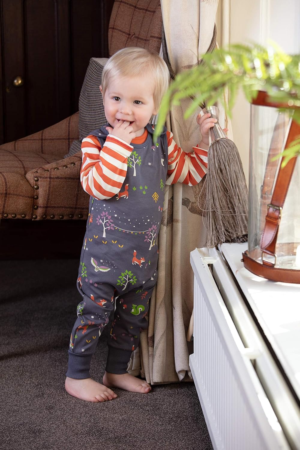 baby jersey dungarees