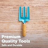 Toyrific Little Roots 3 Piece Kids Garden Tool Set Trowel Fork Rake ages 3+ view 5
