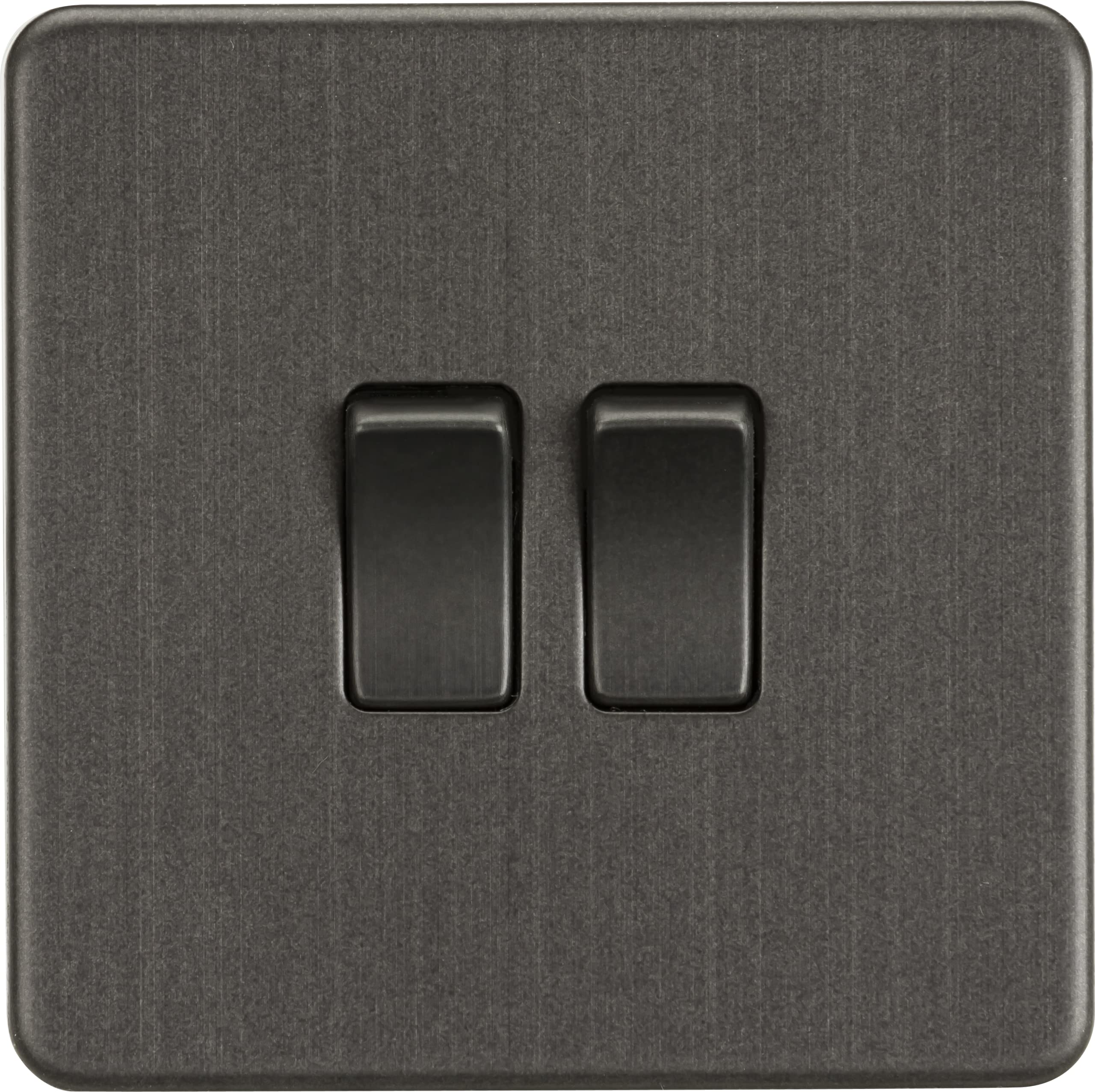 Knightsbridge SF3000AT Screwless 10AX 2G 2-Way Switch,Anthracite