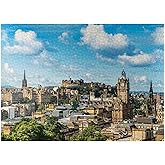 MyPuzzle Edinburgh Castle from The View of Carlton Hill - Premium 1000 Piece Jigsaw Puzzle for Adults