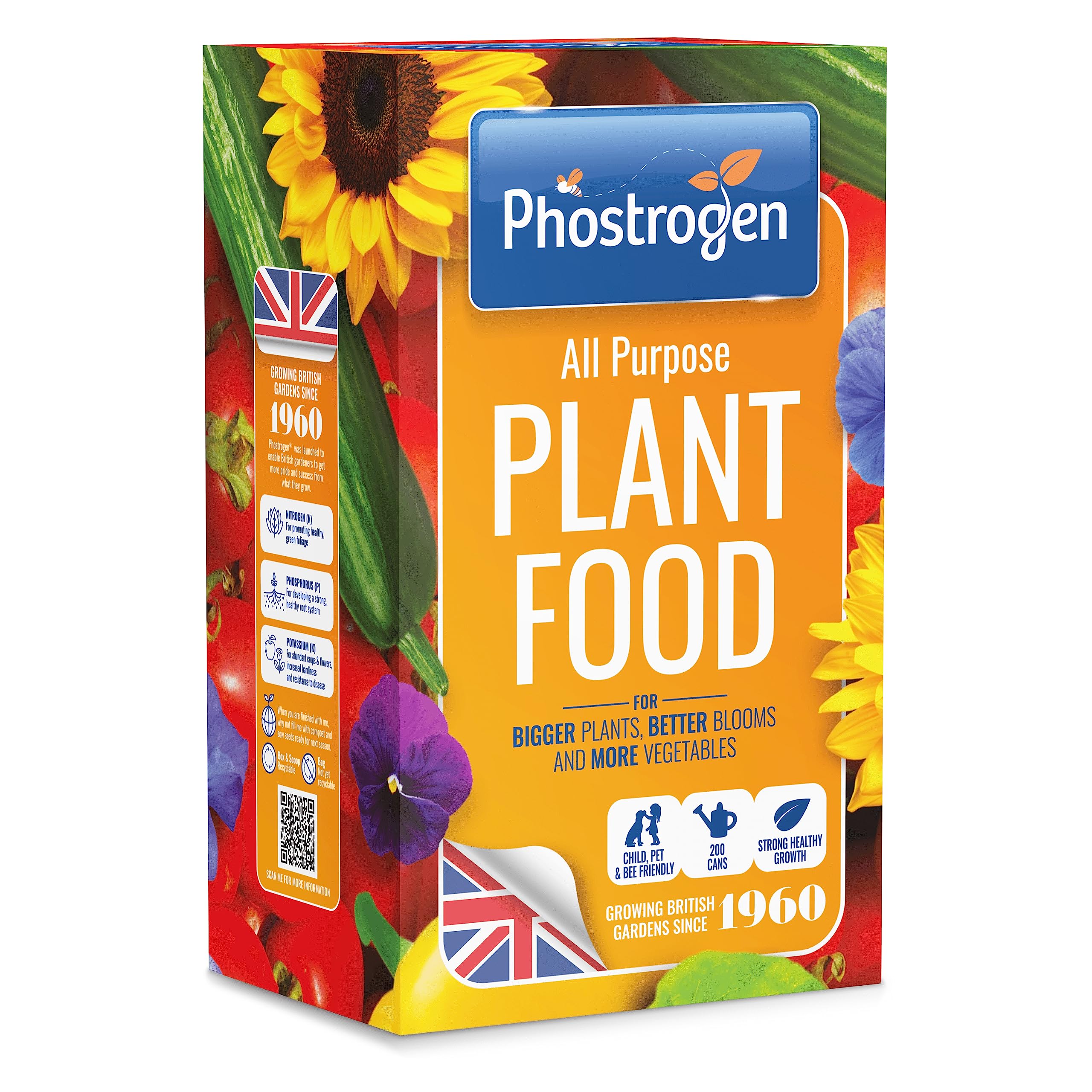 Phostrogen All Purpose Plant Food, 2kg - Plant and Edibles Fertiliser Feed - for Promoting Healthy Growth - Improves Drought Resistance - Plant Nutrition - Indoor and Garden Use