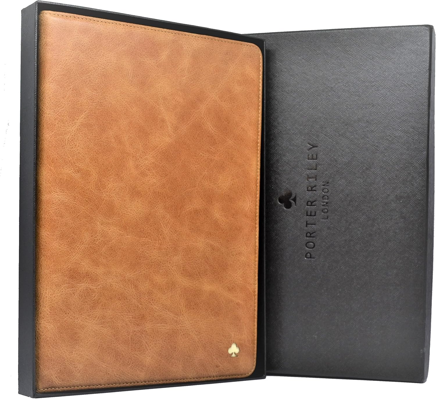 Porter Riley - Leather Case for iPad Mini 5 & iPad Mini 4 (7.9") 2019/2015 Release. Premium Genuine Leather Stand/Cover/Flip Case (Tan) - Image 3