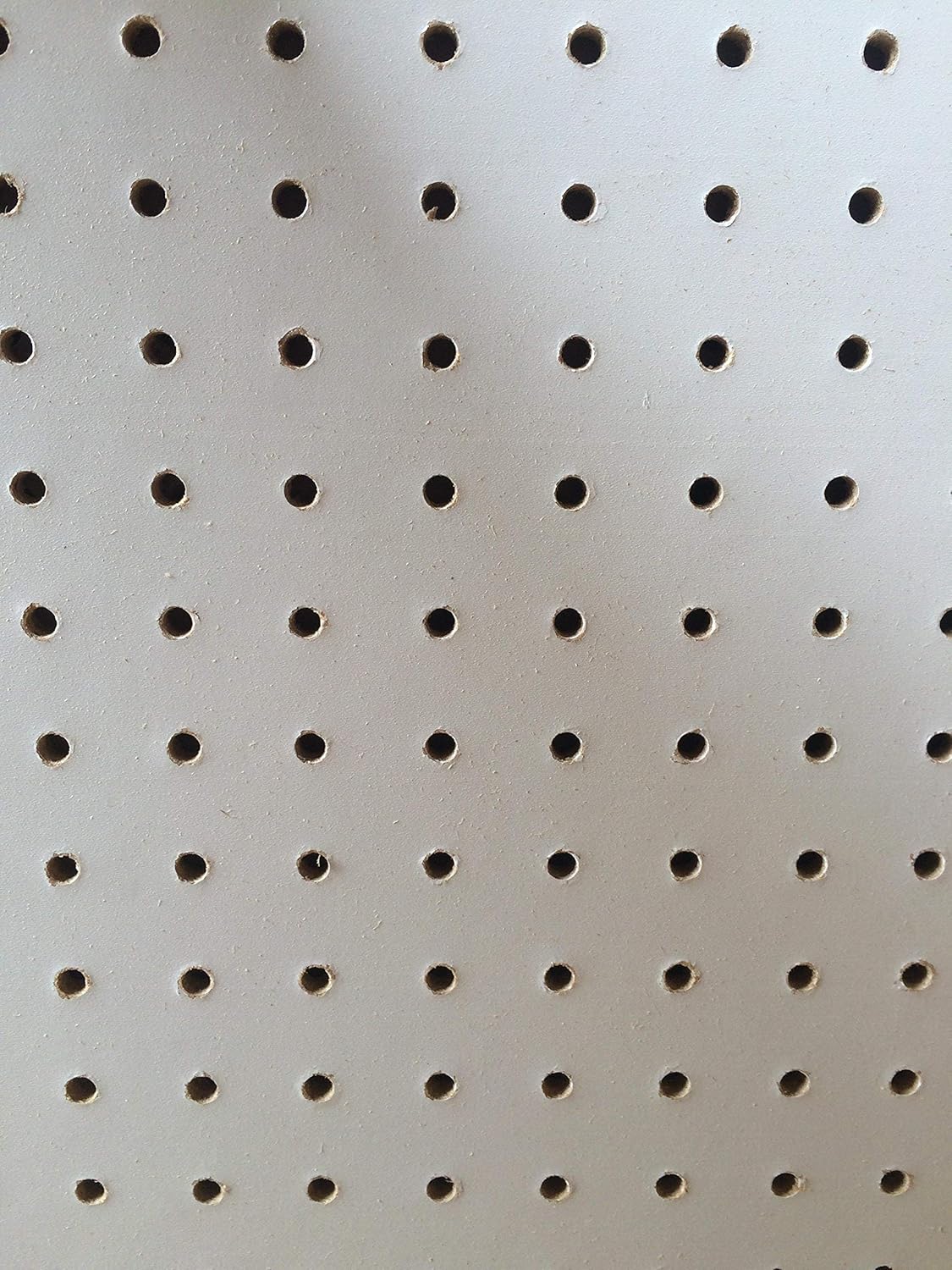 3mm Wooden White Pegboard 120 x 60cm 19mm Hole Centre 4.8mm Hole