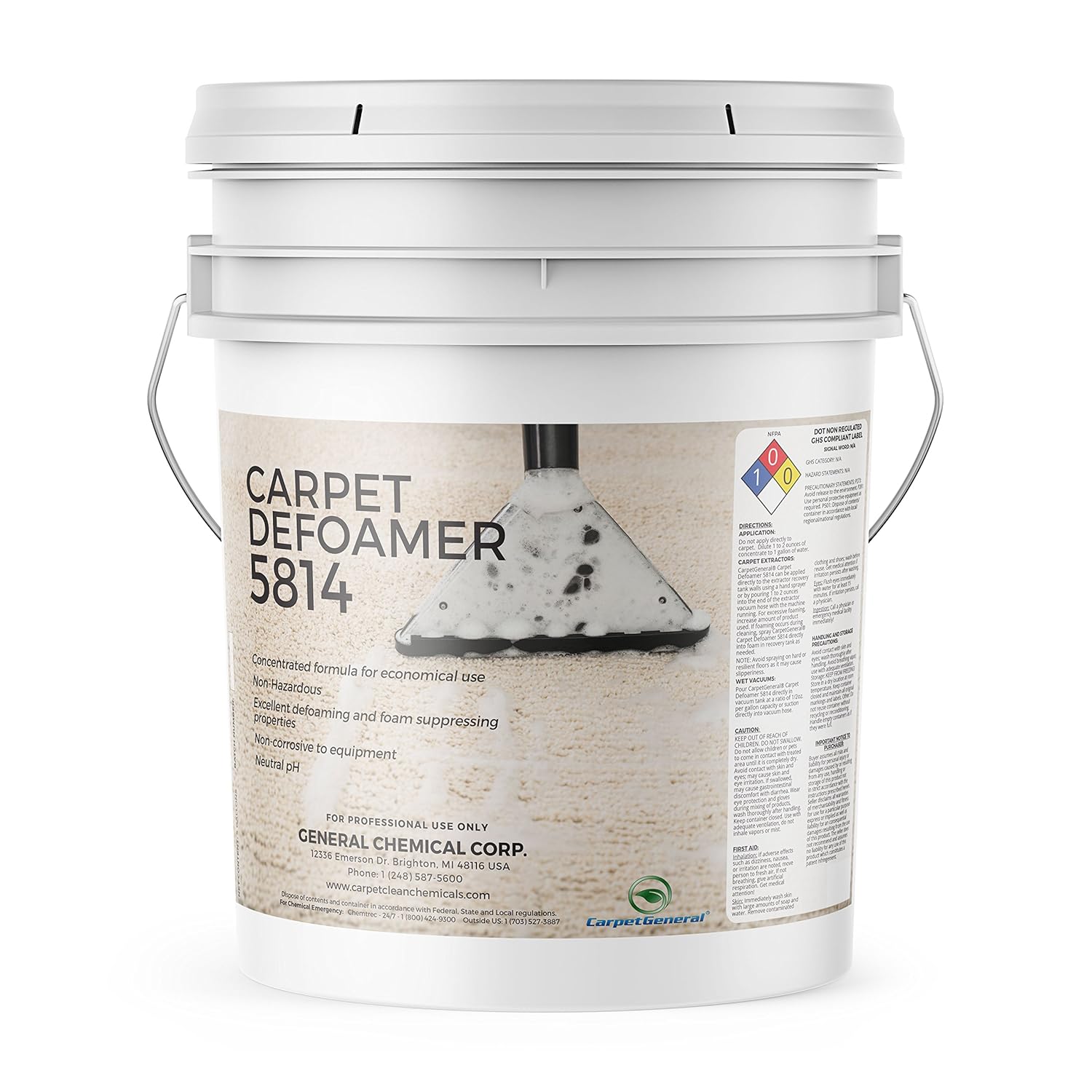 Carpet Defoamer by CarpetGeneral Professional Strength