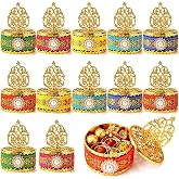 Ferrochef Indian Return Gifts Boxes, Diwali Candy Favor, Multicolor, 12 Pcs | Diwali Return Gifts, Indian Favor Boxes for Pooja, Navratri Candy Containers, Housewarming Wedding Gifts, Party Decor