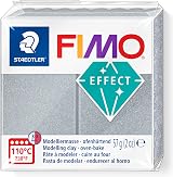 Staedtler FIMO Effect Metallic Silver 57g Polymer Modelling Clay 8010-81
