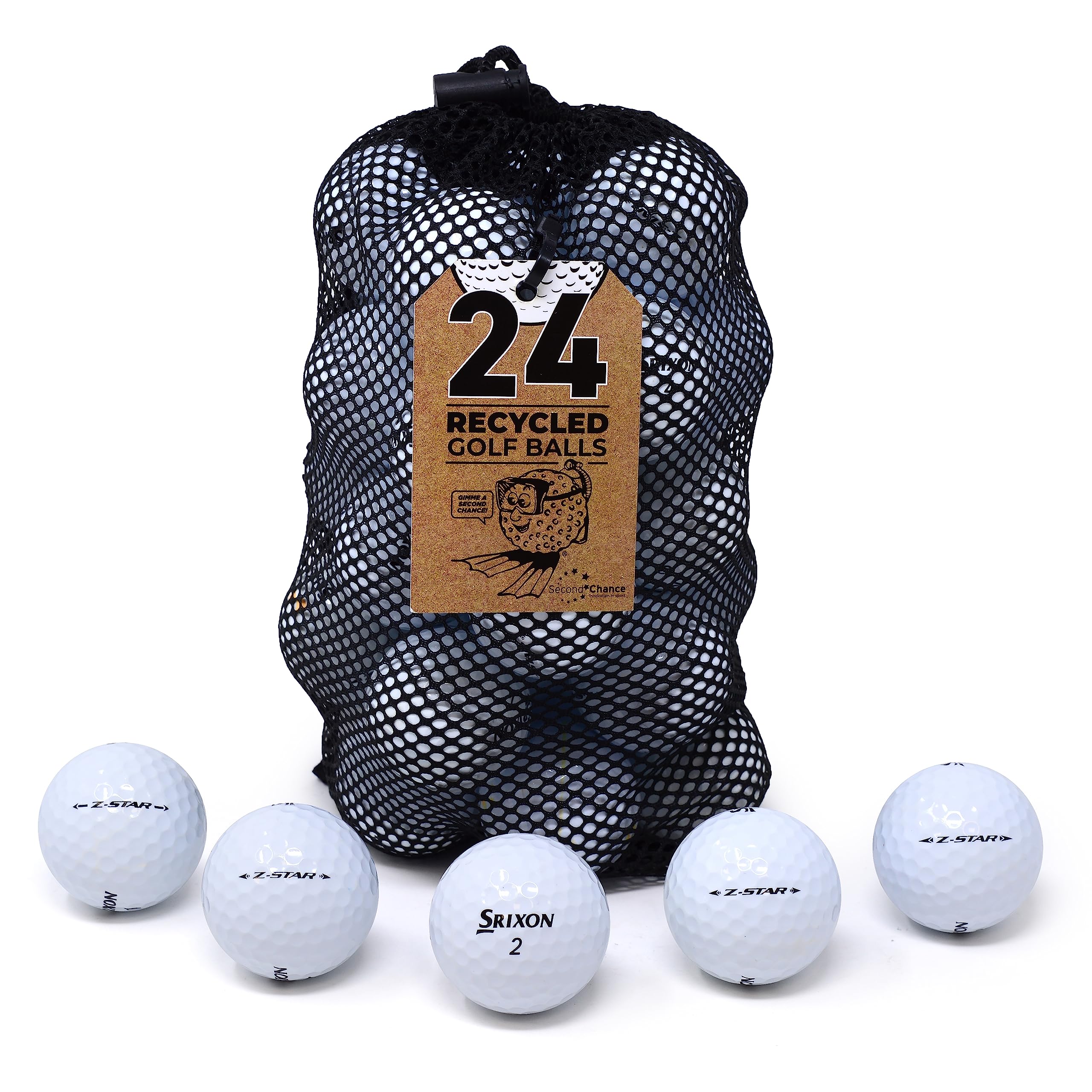 Second Chance Srixon Z Star 24 Premium Lake Golf Balls (Grade A)