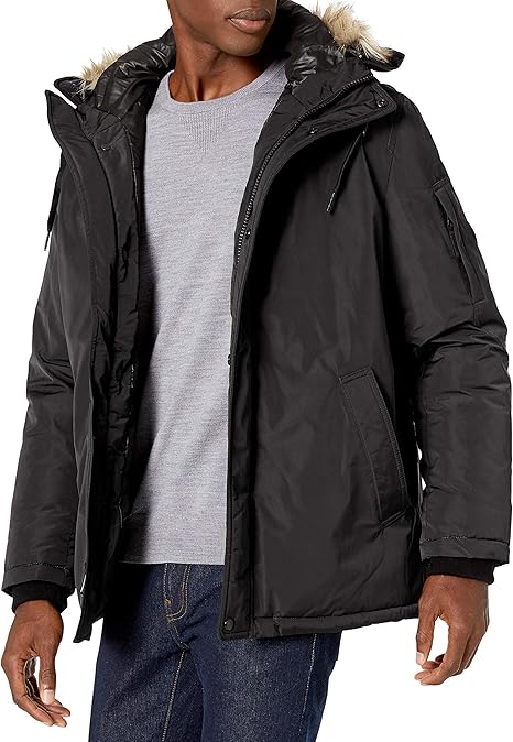 calvin klein hooded anorak jacket