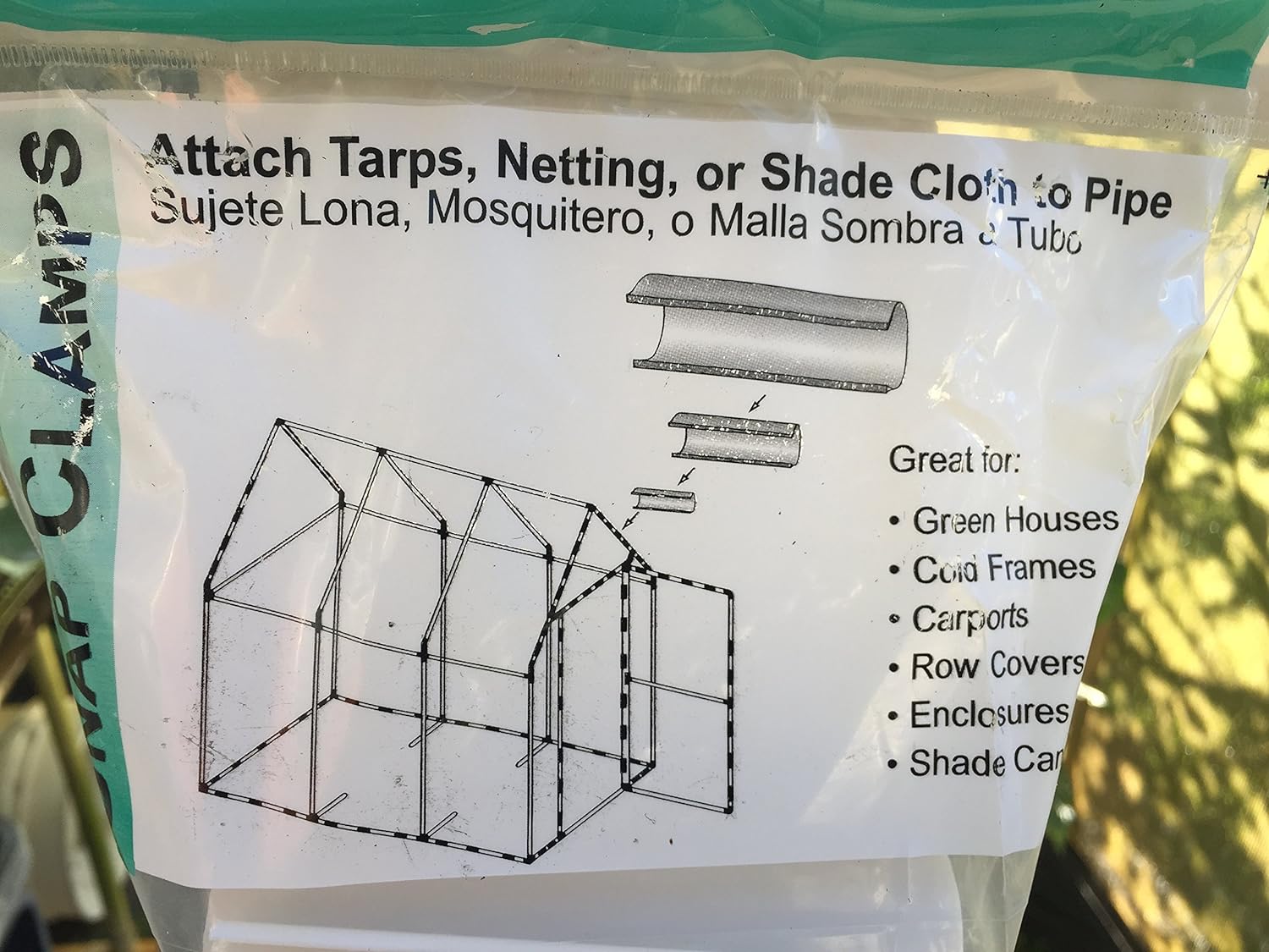 Snap Clamp 3/4 Inch x 4 Inches Wide for 3/4 Inch PVC Pipe White 10 per Bag : Garden & Outdoor