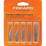 Fiskars 164190-1001 Standard Assortment Blades(2 Number.11,1 Number.10, 1 Number.16, 1 Number.17), 5 Pack