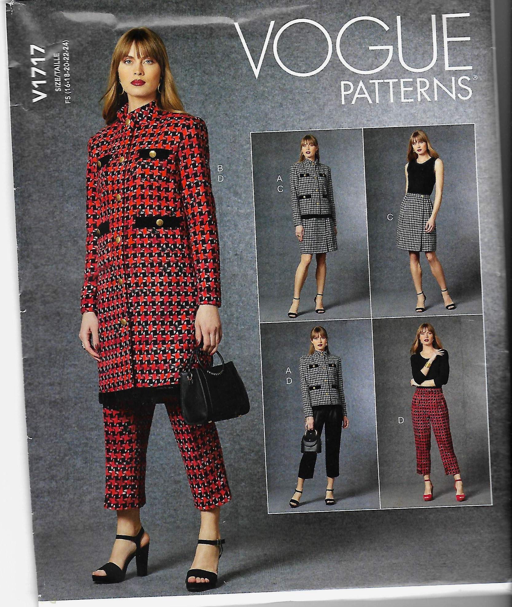 Vogue Patterns V1717F5 Misses Sportswear