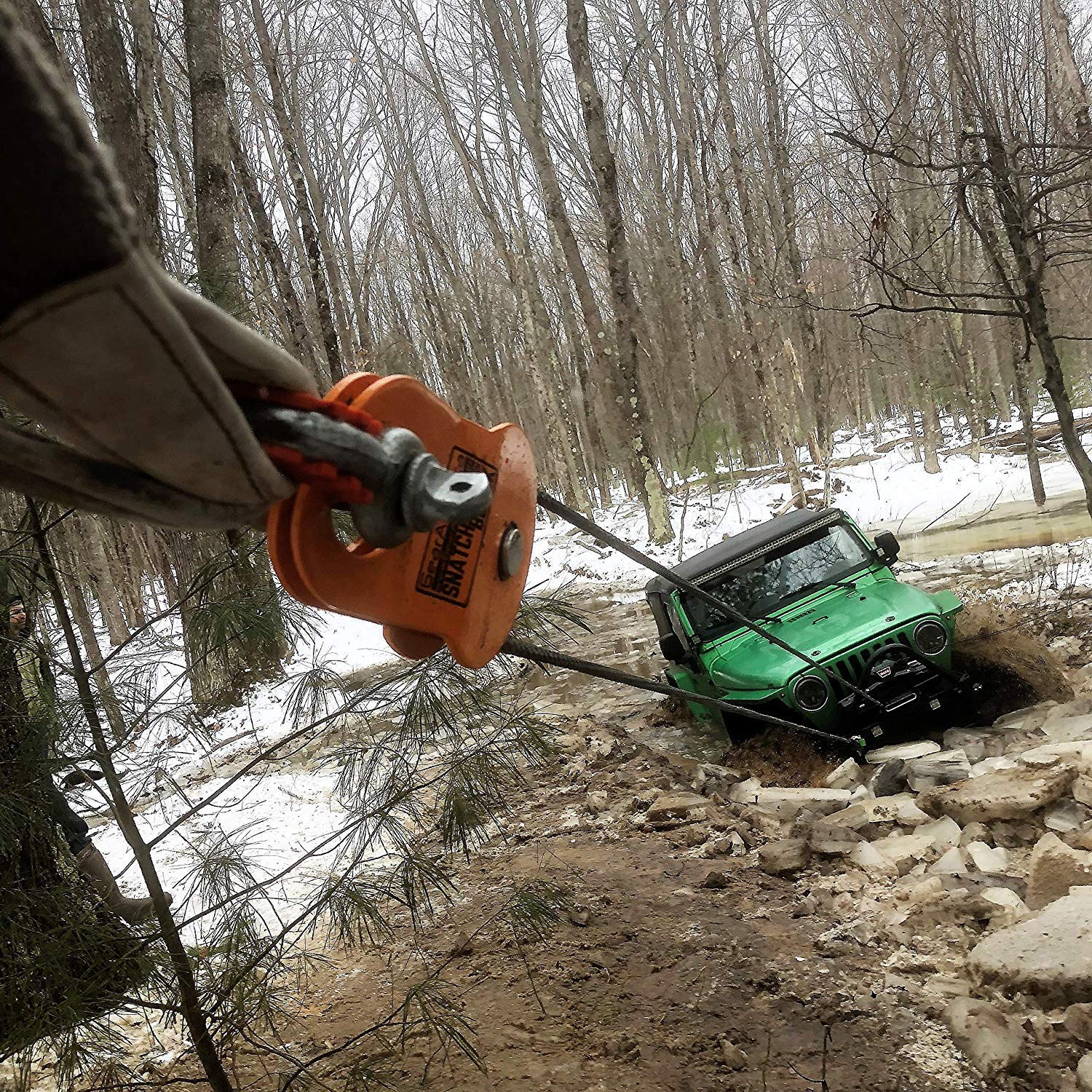 GearAmerica Ultra Snatch Block Aluminum Pulley for Synthetic Winch Line