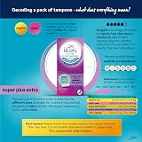 Lil-Lets Non-Applicator Super Plus Extra Tampons 84 (6x14) Plant-Based view 5