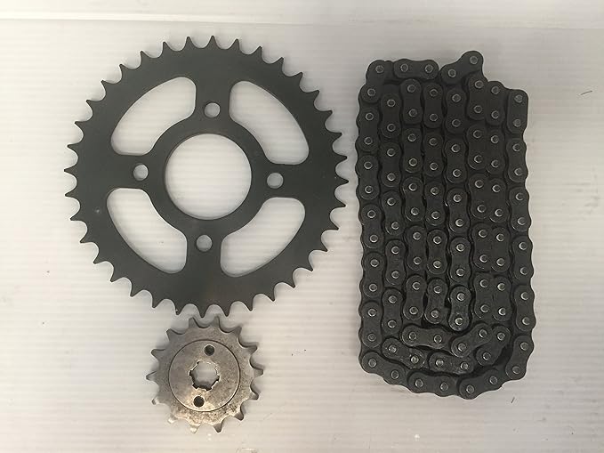 Refaccion Kit de arrastre, Piñon, Sprocket y Cadena, Aplica para Motocicletas Bajaj Modelos