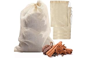 MyLifeUNIT Soup Bags, Cotton Mesh Bag for Cooking,16" x 20", Set of 4