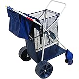 Rio Beach Wonder Wheeler Wide Beach Utility Foldable Cart