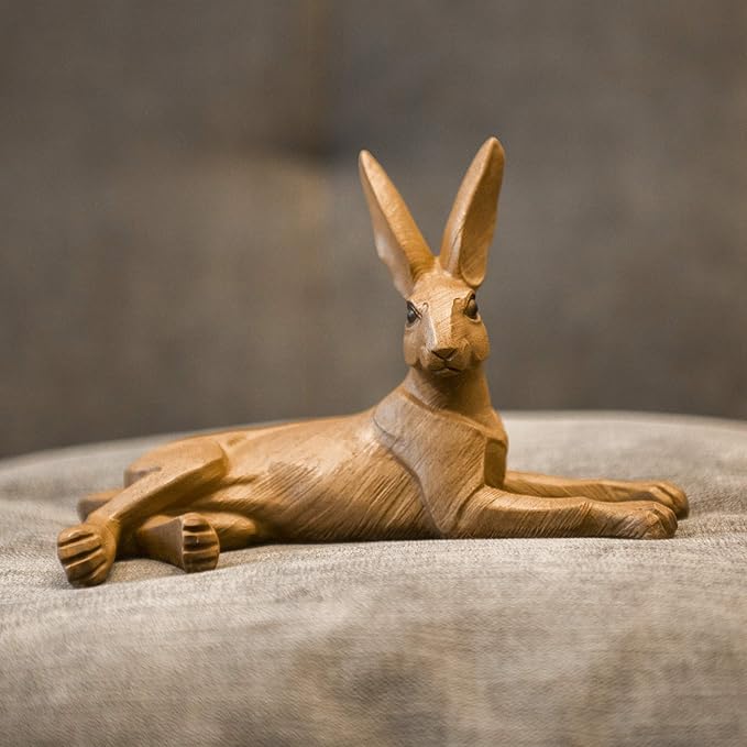 HomeZone® Beautiful Wooden Effect Animal Wildlife Sculptures Woodland