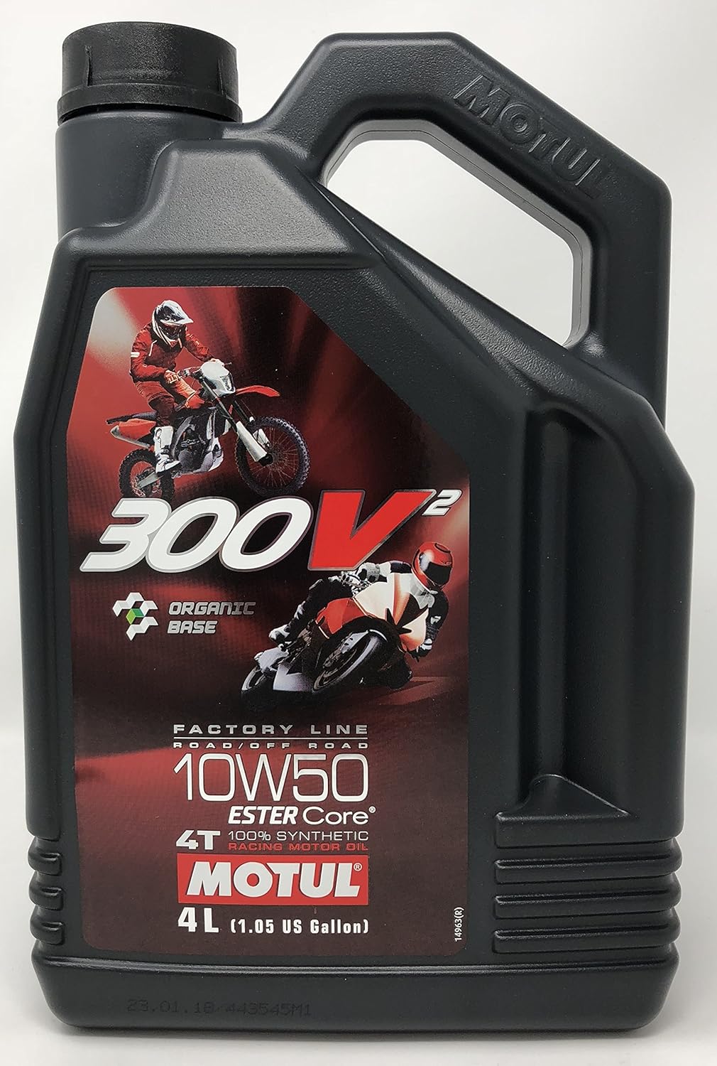Engine Oil Motorcycle Competition - Motul 300V2 4T Factory Line Road Racing 10W-50, 4 liters, Desconocido