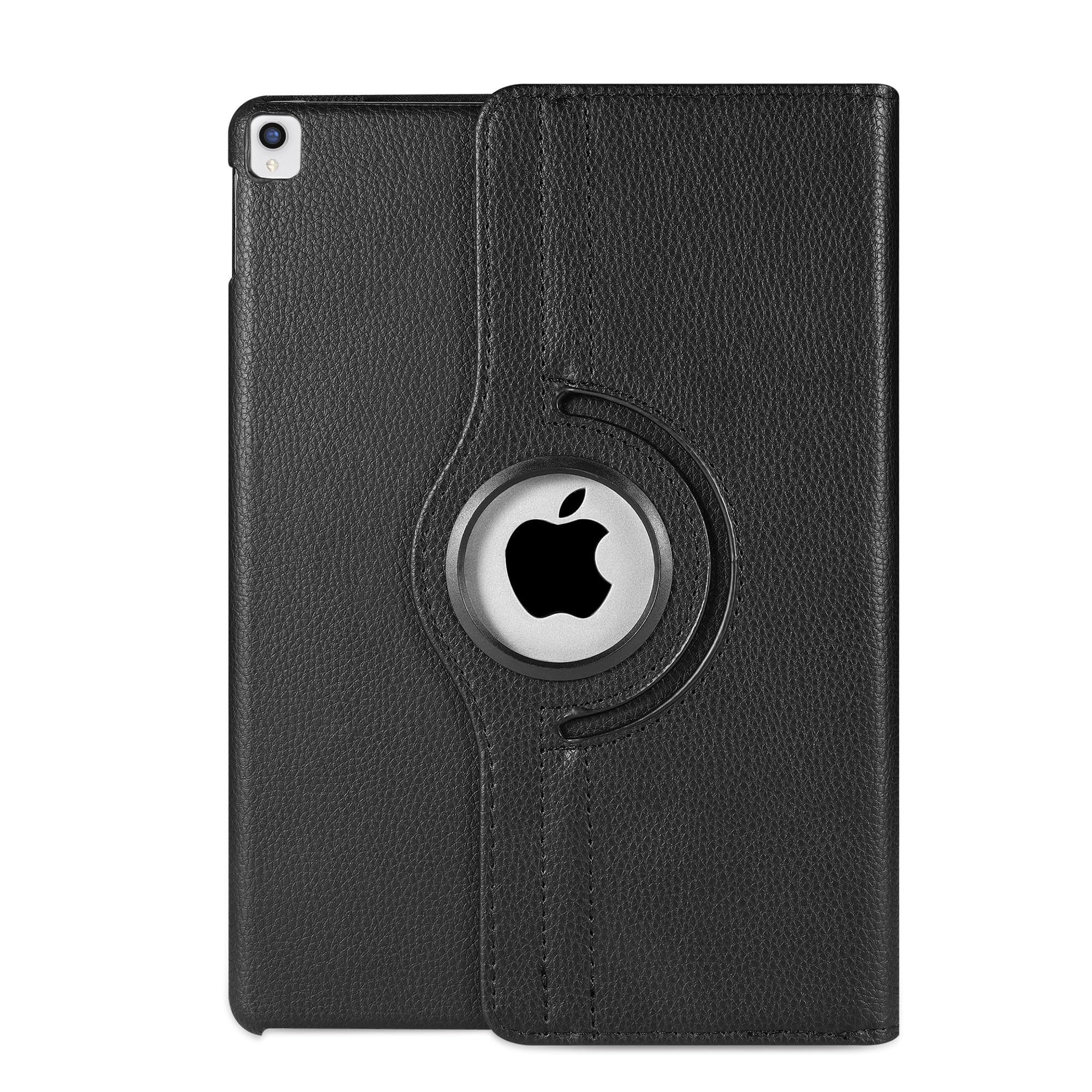 Leather Rotate 360° Stand Case For Apple iPad Air 3 2019 and iPad Pro 10.5 2017 GENERATION A1701 A1709 (BLACK)