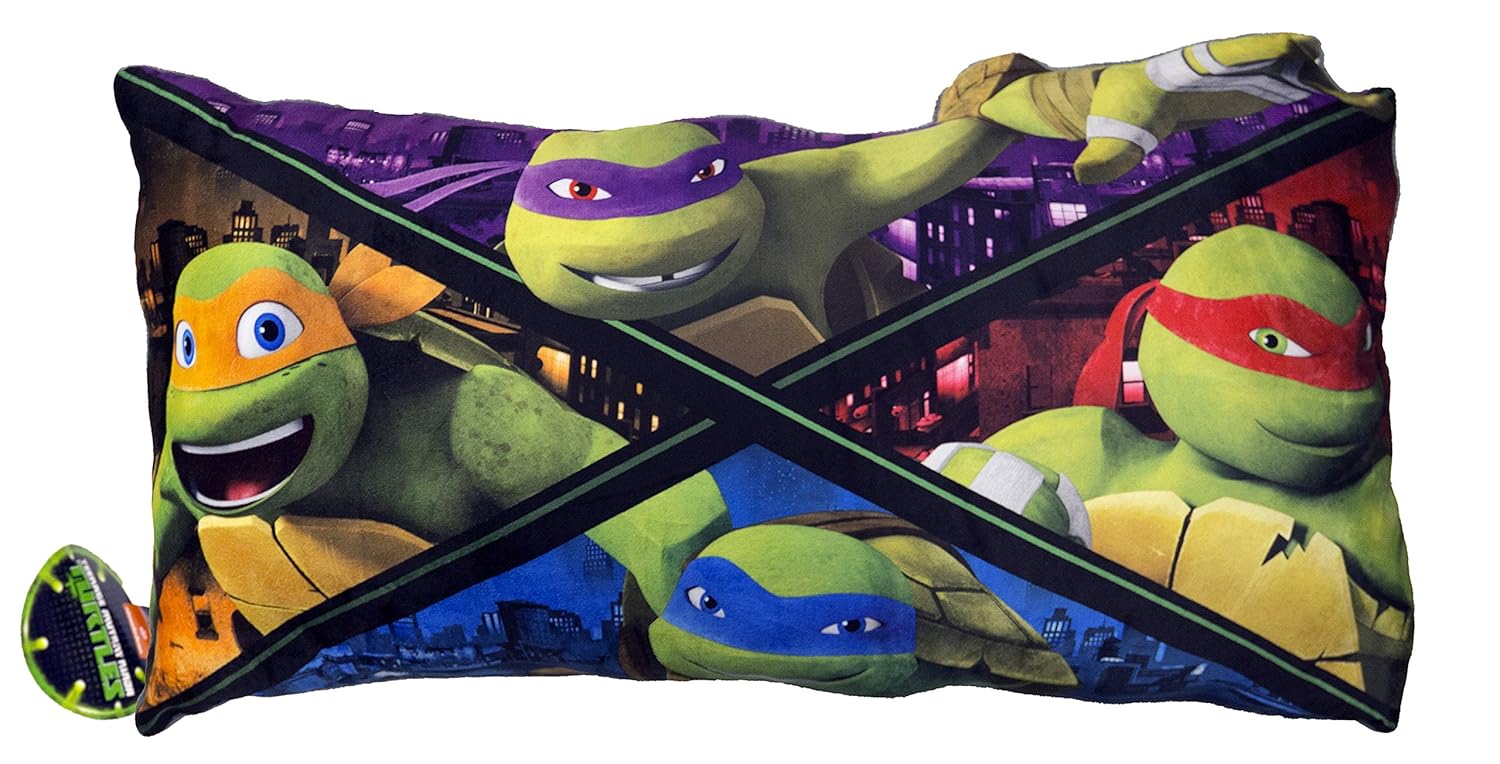 Jay Franco Nickelodeon Teenage Mutant Ninja 3D Body Pillow, Turtle Sections