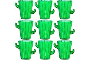 Cactus Plastic Shot Glasses - (Pack of 12) 2-Oz Shot Glasses Funny Cute Novelty Set for Bachelorette, Western, Cinco de Mayo,