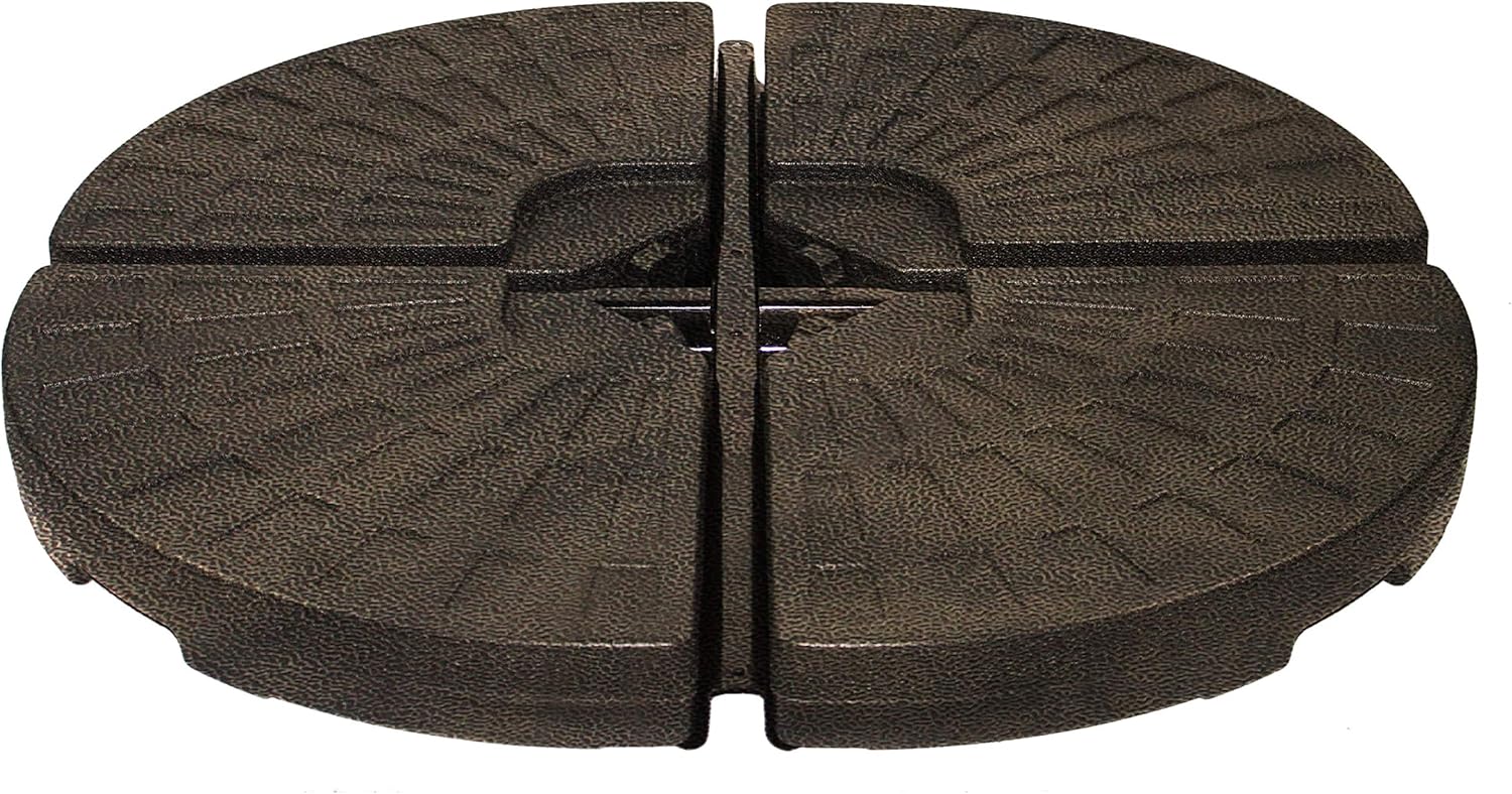 Offset Patio Umbrella Cross Base Stand 13Lx4 ( 52L Water or 180 Lbs Sand Fillable ) Cantilever