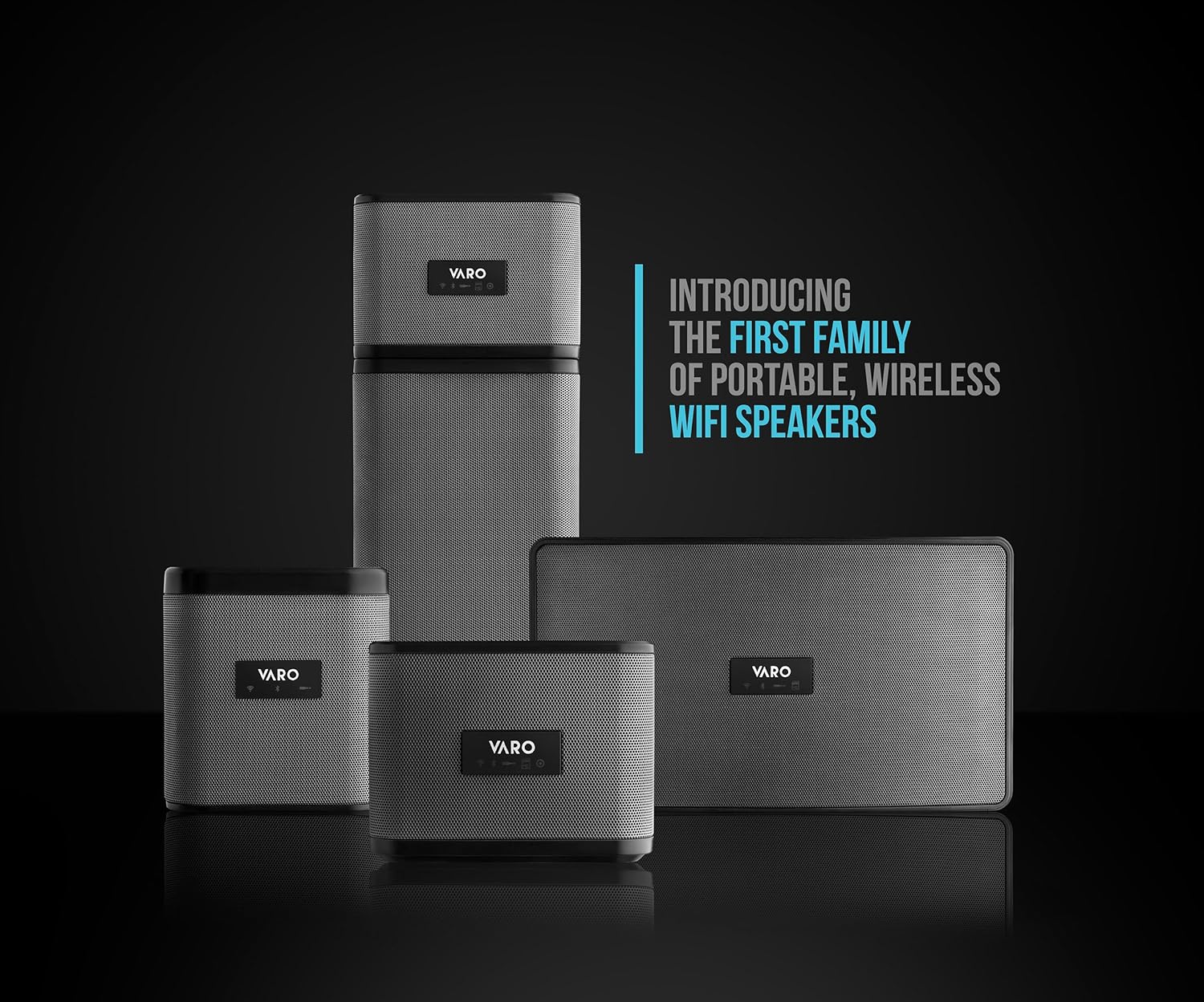 varo portable wifi bluetooth multi room speaker