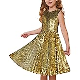GRACE KARIN Girls Sequin Dress Sleeveless Prom Party Formal Graduations Fancy Tween Girls Dresses Size 5-12