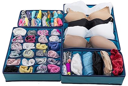 Buy Best Dresser Drawer Organizer Aqua Blue For Busy Moms And For
