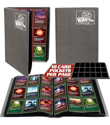 Amazon.com: Monster 9 Pocket Trading Card Album- Matte White
