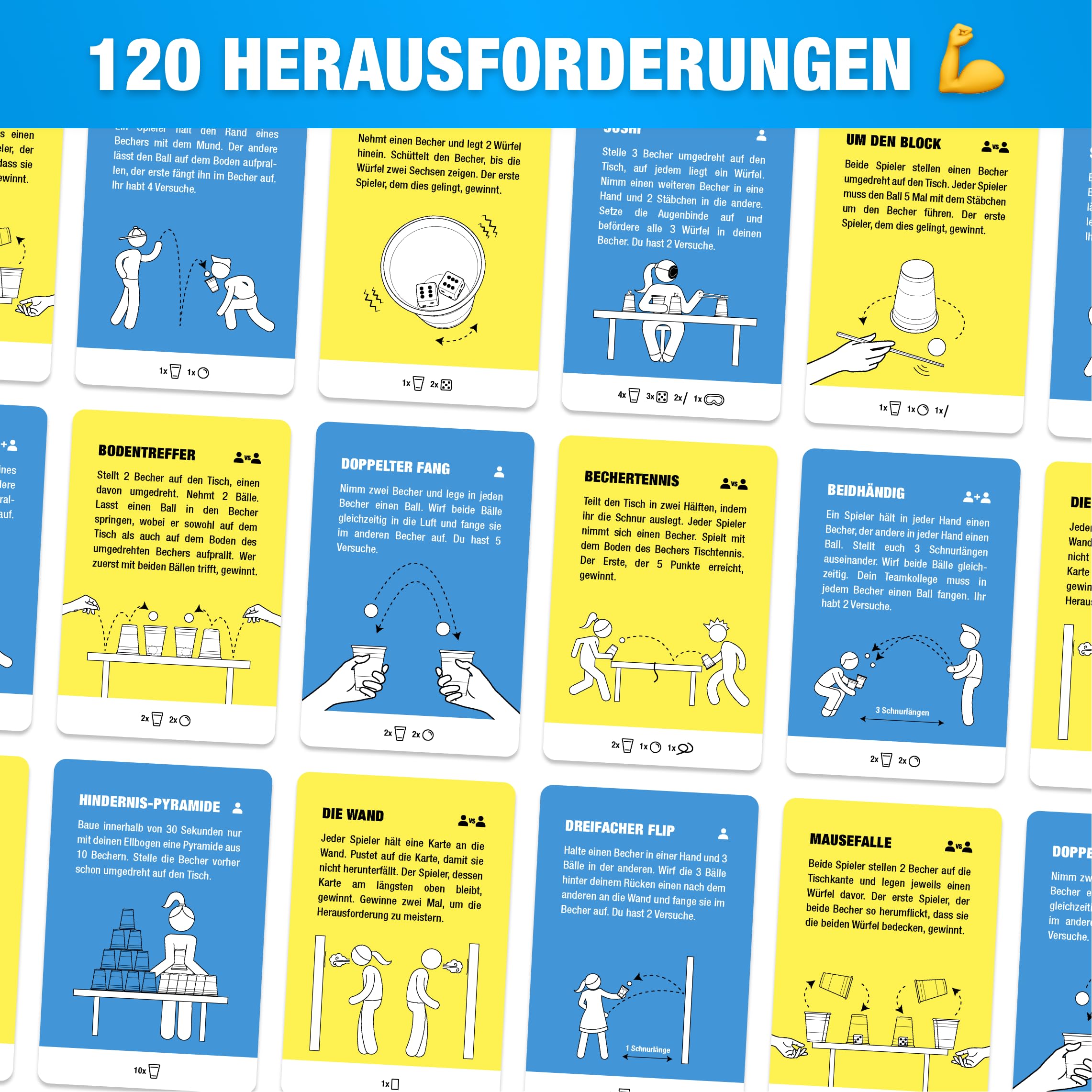 The World Game Super Skills - Deutsch - Das lustige Gesellschaftsspiel für Kinder, Jugendliche & Erwachsene - Partyspiele mit Vielfältigen Herausforderungen Jungen & Mädchen - Brettspiel 4