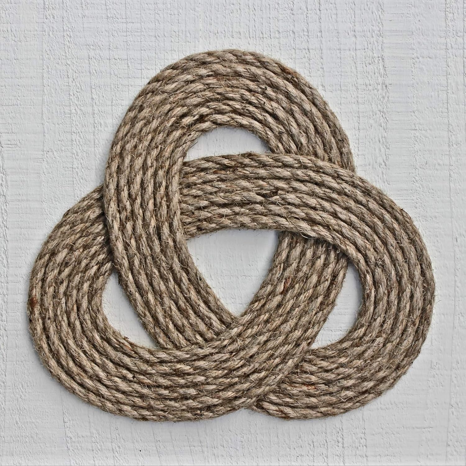 Hand Braided Celtic Style Rope Trivet Handmade Natural