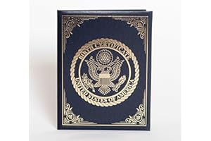 AMERICAN PRUDENCE United States Birth Certificate Holder – Navy Blue Cover with Gold American Eagle Seal | Ideal Newborn Gift, Baby Keepsake, Unisex Birth Certificate Protector