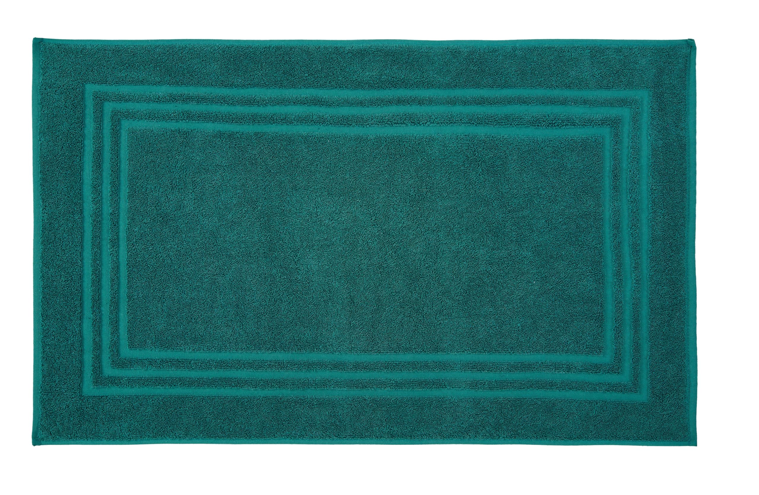 Kleine Wolke Lodge Terry Towel Mat Cotton Emerald 50 x 80 cm