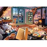 Ravensburger Cozy Series: Cozy Retreat 500 Piece Large Format Jigsaw Puzzle for Adults - Every Piece is Unique, Softclick Technology Means Pieces Fit Together Perfectly