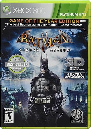 Amazon Com Batman Arkham Asylum Edicion Juego Del Ano Platinum Hits Whv Games Video Games