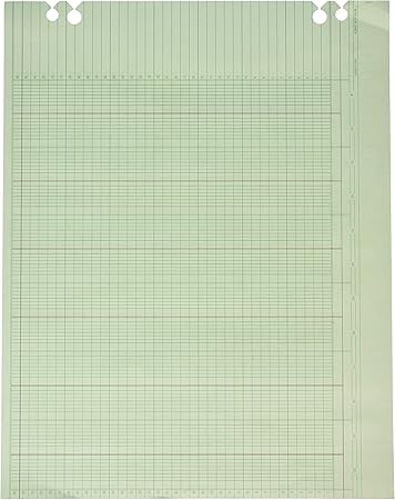 Amazon Com Wilson Jones Green Columnar Ruled Ledger Paper Double Page Format 20 Columns And 36 Lines Per Page 11 X 14 Inches 100 Sheets Per Pack Wg30 20a Office Products