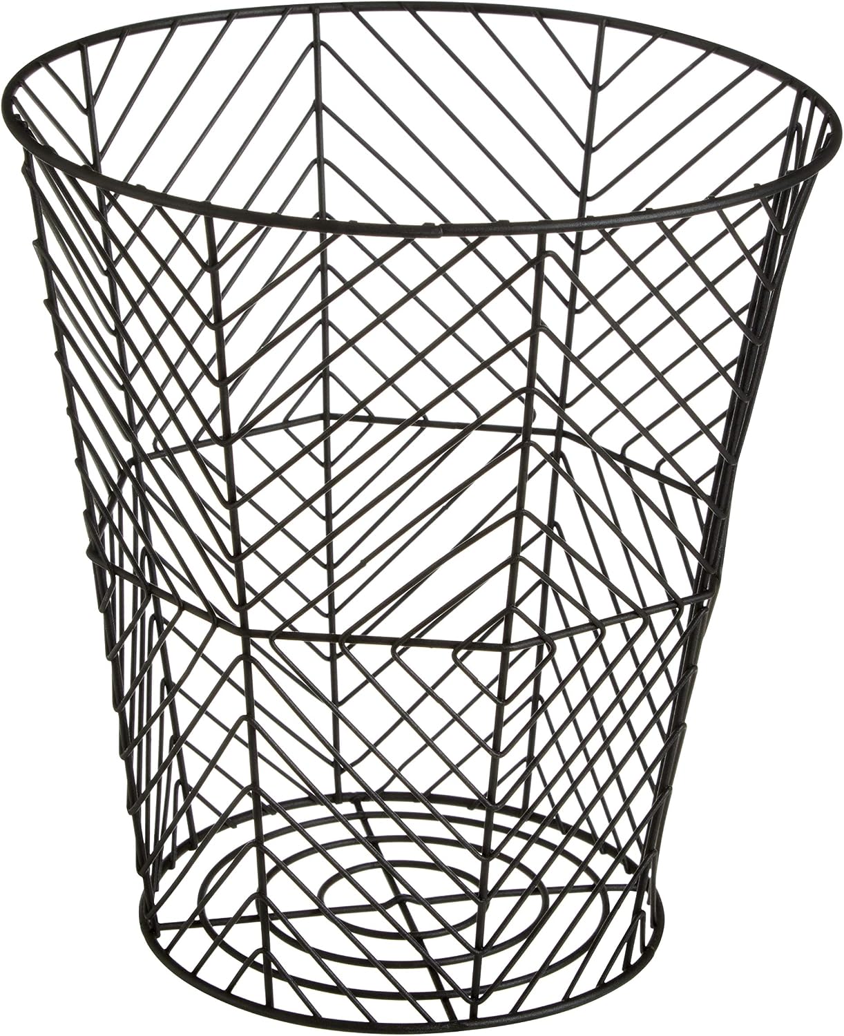 Premier Housewares Stylish Black Powder Coat Storage Basket, Regular - Image 3