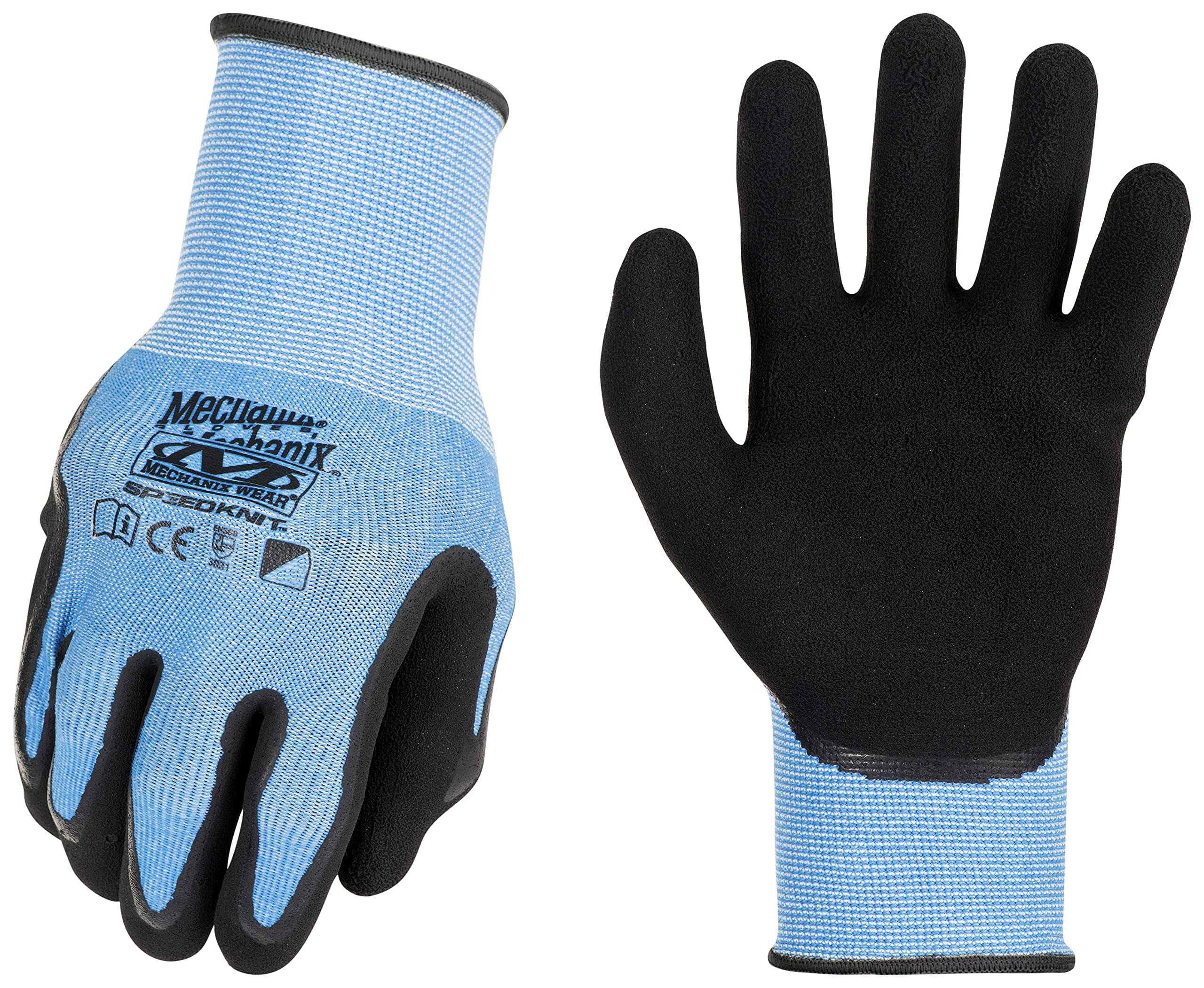 Mechanix Wear SpeedKnit Coolmax Work Gloves, Cooling Technology, Touchscreen Capable Gloves (Small, Blue)