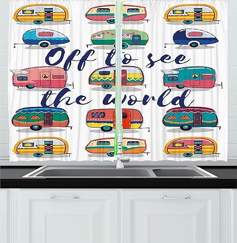 Curtains Blinds Shutters Retro Vintage Camper Vw Bus Car