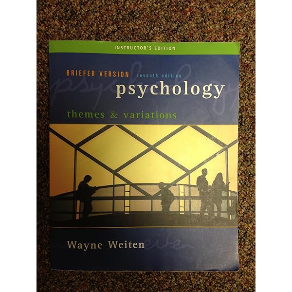 Psychology: Themes and Variations: McCann, Doug, Weiten