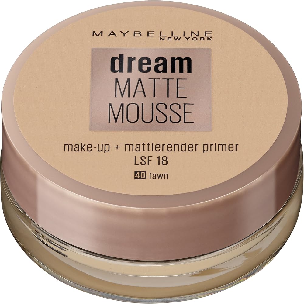 Maybelline Jade Dream Matte Mousse Foundation 30 Sand 40 Fawn Normal Oily Skin