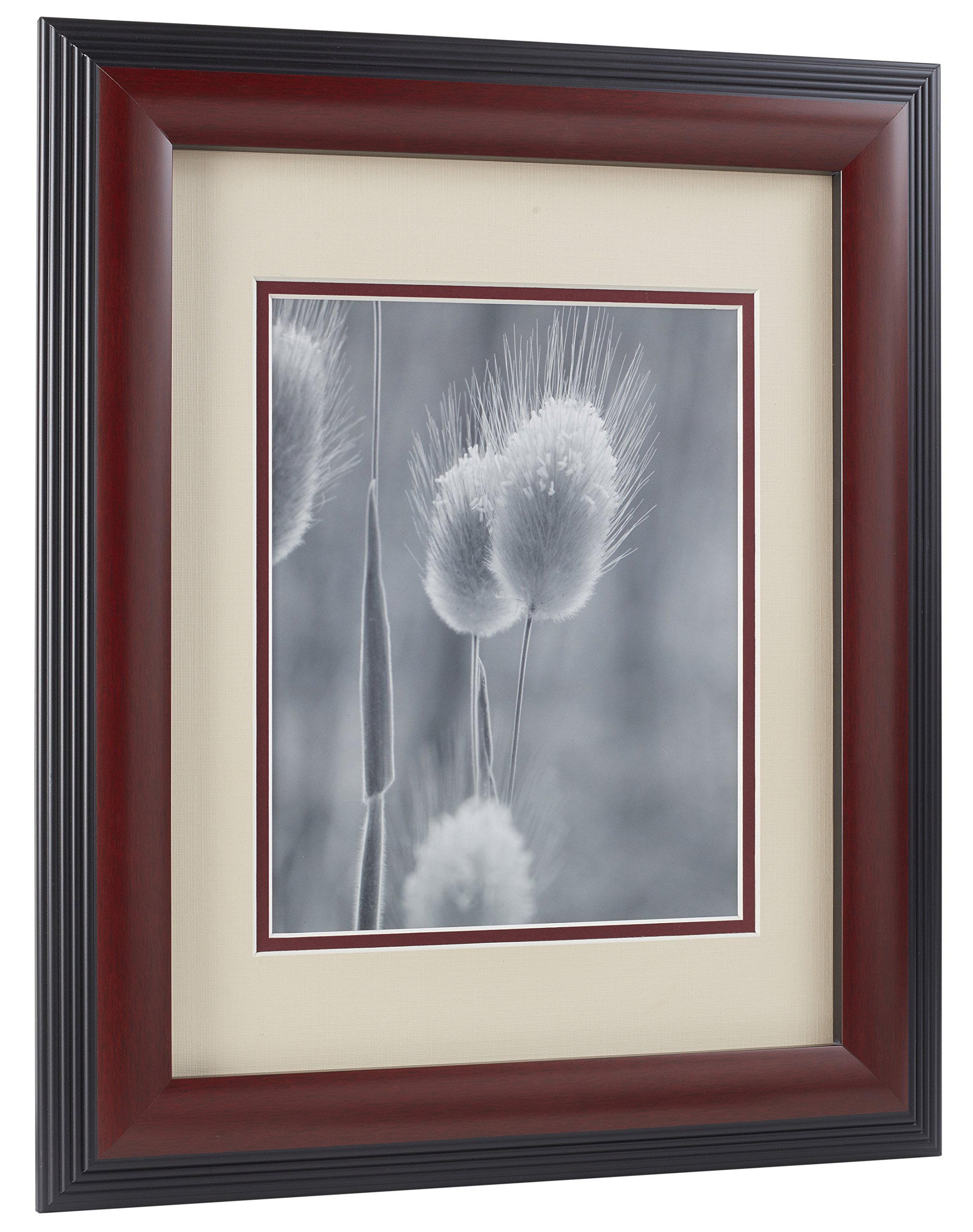 Old Town 8x10 Walnut Step Wood Frame Matted for 5x7 photo, 2pack New