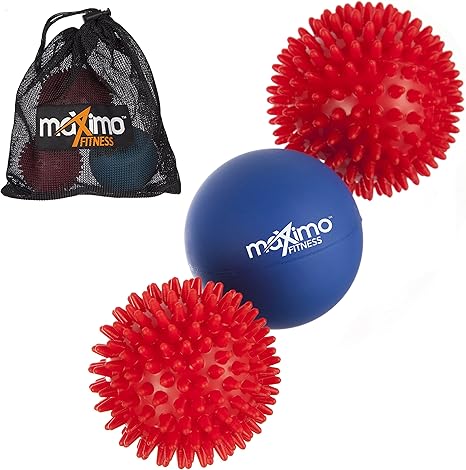 Maximo Fitness Bolas de masajes - Paquete de 3 - Incluye 2 x Bolas ...
