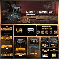 ASUS TUF A15 Gaming Laptop: 15.6” Full HD 144Hz