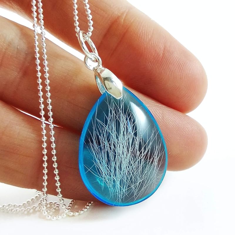 personalisierter haar andenken anhanger