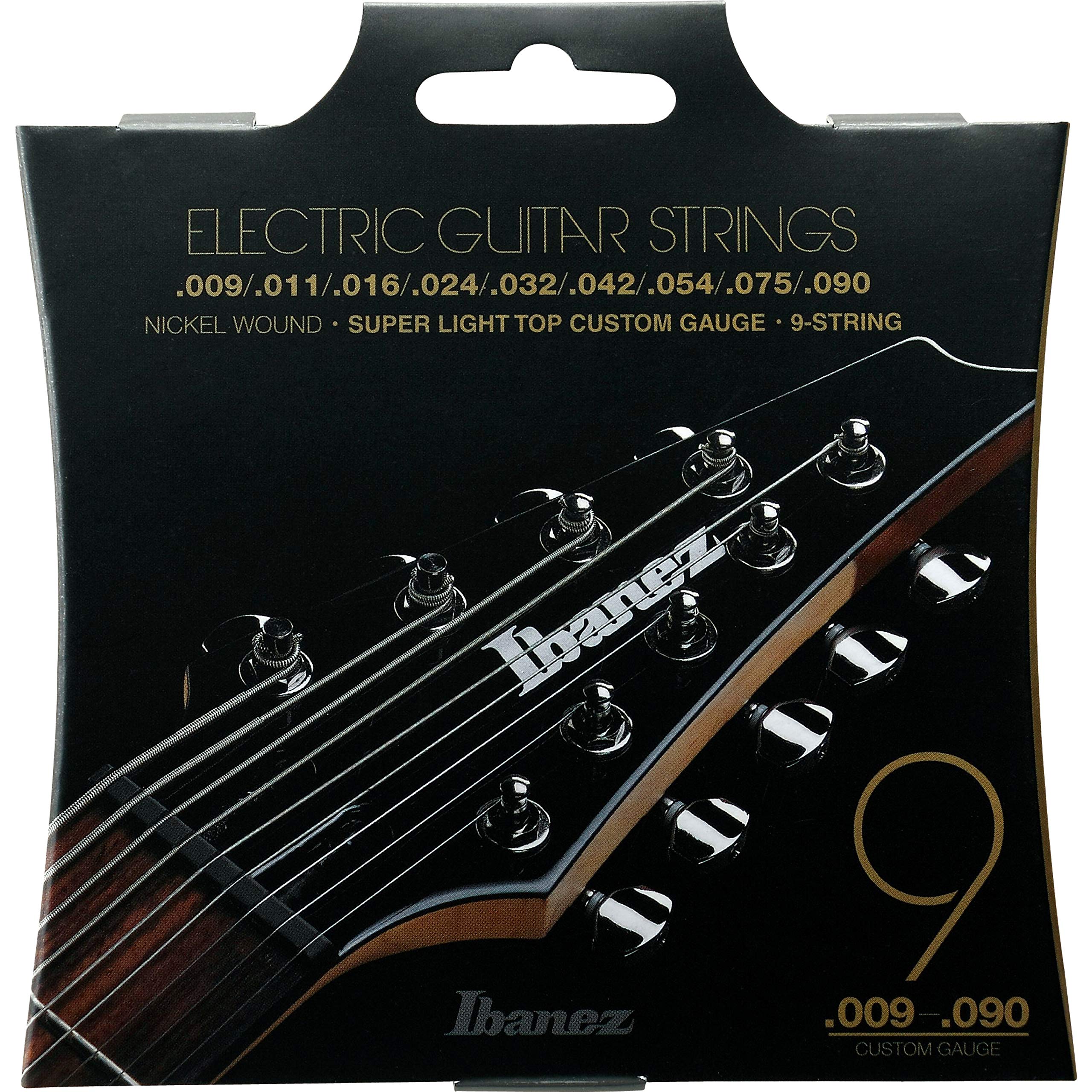 Ibanez IEGS9 Regular Light Electric Guitar String Set (9 – Nickel Wound – Code 009 090)