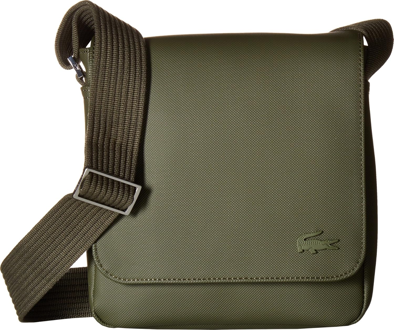 Lacoste Mens Small Classic Flap Crossover Bag Grape Leaf One Size
