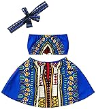 Shenbolen Girls African Wax Skirt Set Ankara